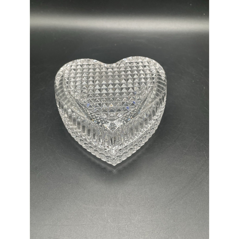 VTG Studio Nova Crystal "LOVING" 2 Pc Covered Heart Shaped Trinket Box - Picture 3 of 8